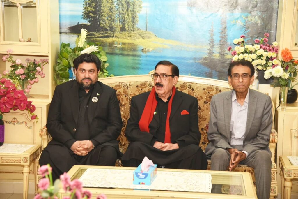 عوامی نیشنل پارٹی سندھ کے صدر شاہی سید کی ایم کیو ایم پاکستان کے رہنماؤں سے ملاقات۔ مرکزی نائب صدر ش...